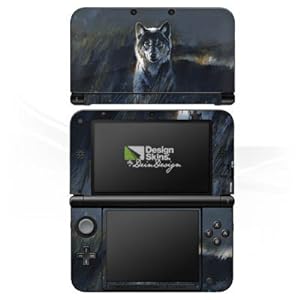 DeinDesign Skin kompatibel mit Nintendo 3 DS XL Folie Sticker Wolf Natur Düster