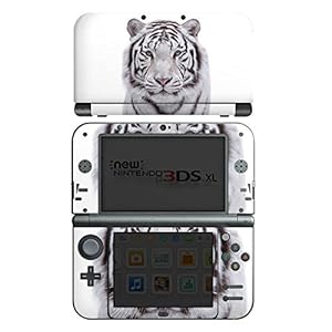 DeinDesign Skin kompatibel mit Nintendo New 3DS XL Folie Sticker Tiger Schnee Winter